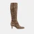 BROWN LEOPARD PRINTED SUEDE