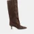 DK CHOCOLATE CROCO EMBOSSED LEATHER