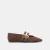 DK BROWN PERFORATED SUEDE