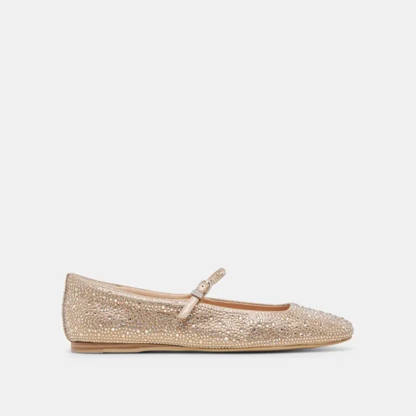 REYES CRYSTAL BALLET FLATS