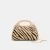BLACK NATURAL ZEBRA RAFFIA