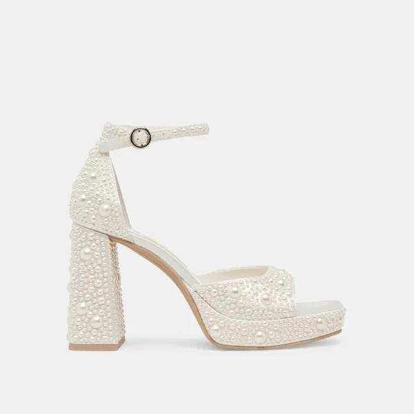 PANDRO PEARL WIDE HEELS