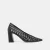 BLACK WOVEN LEATHER