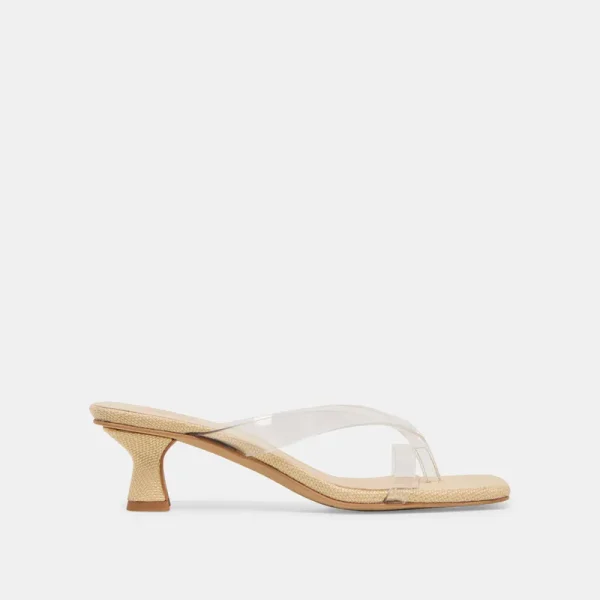 BREVEL VINYL WIDE HEELS