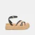 BLACK WOVEN RAFFIA
