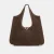 MID BROWN EMBOSSED SUEDE